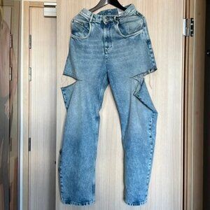 Margiela Denim jeans with slash details